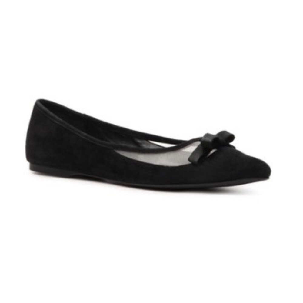 NEW BCBG Pointed-toe Ballet Flats NIB BLACK - Picture 2 of 4